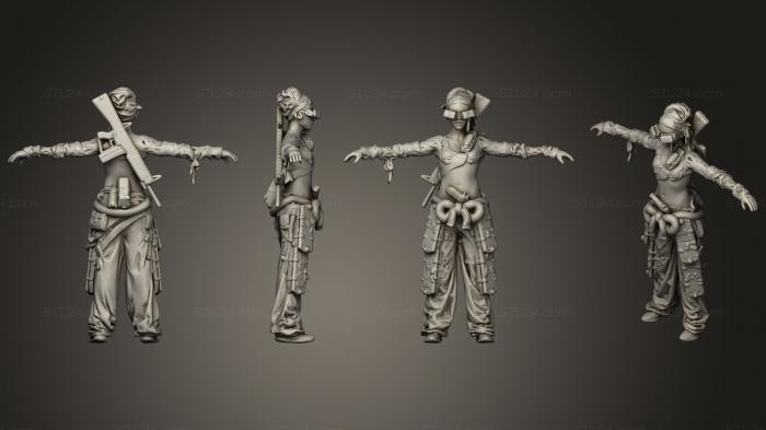 Figurines heroes, monsters and demons (Shade, STKM_1528) 3D models for cnc